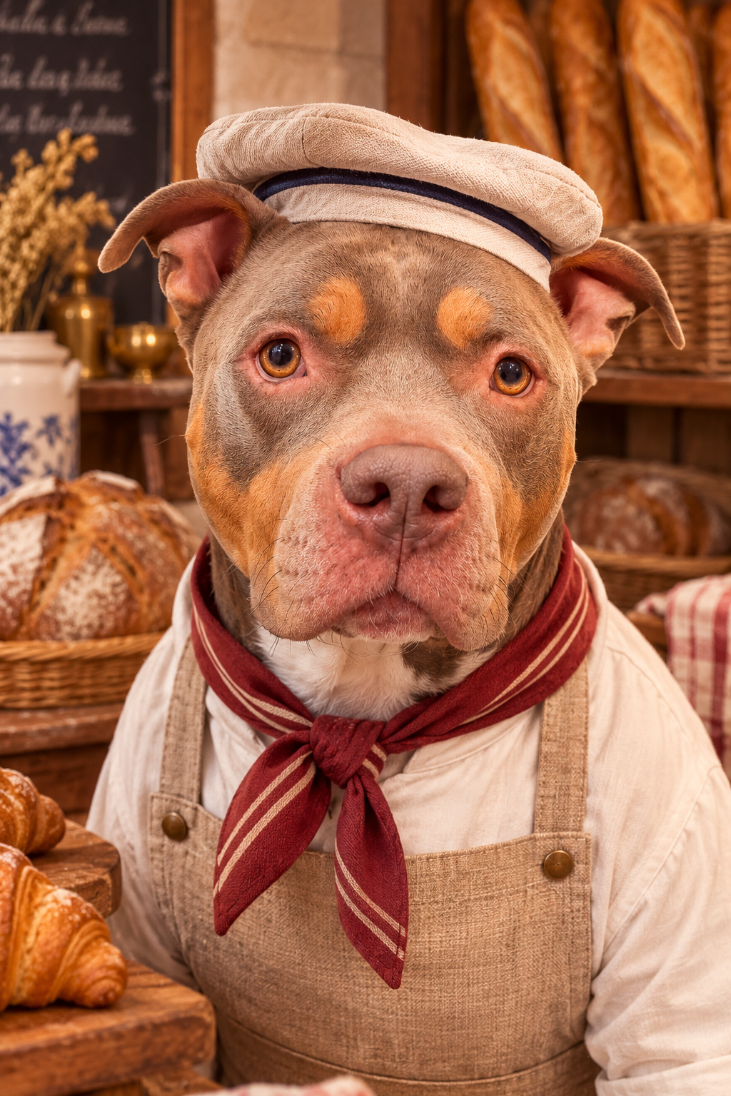 Portrait animal style Boulangerie Française