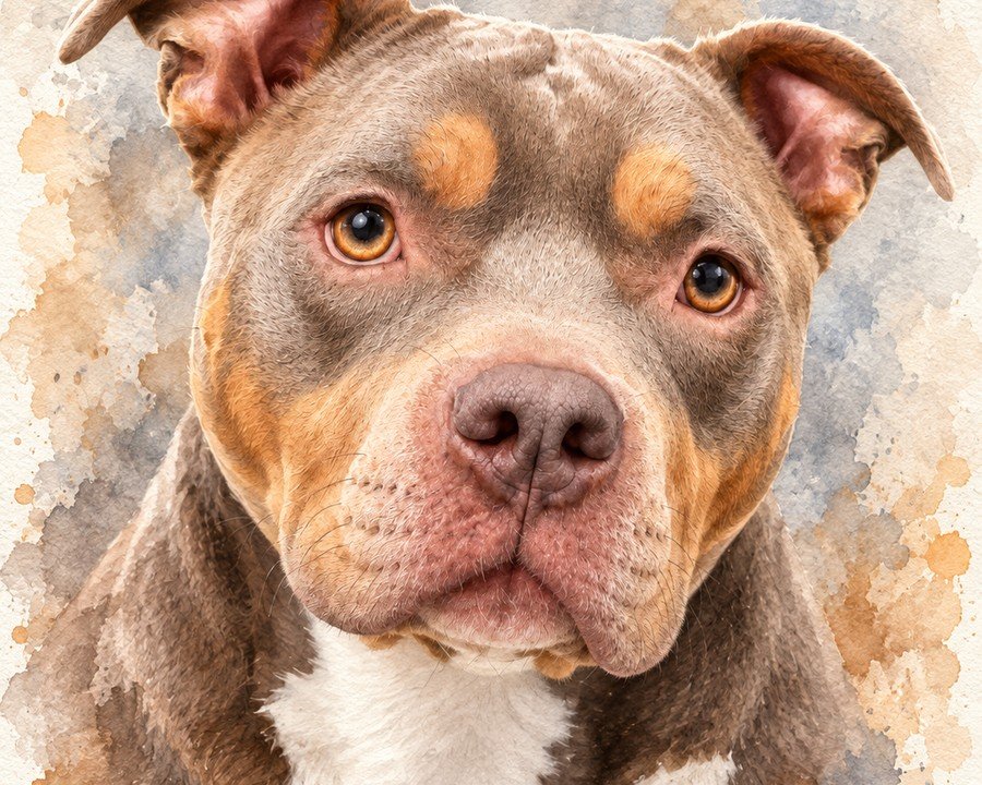 Portrait animal style Aquarelle