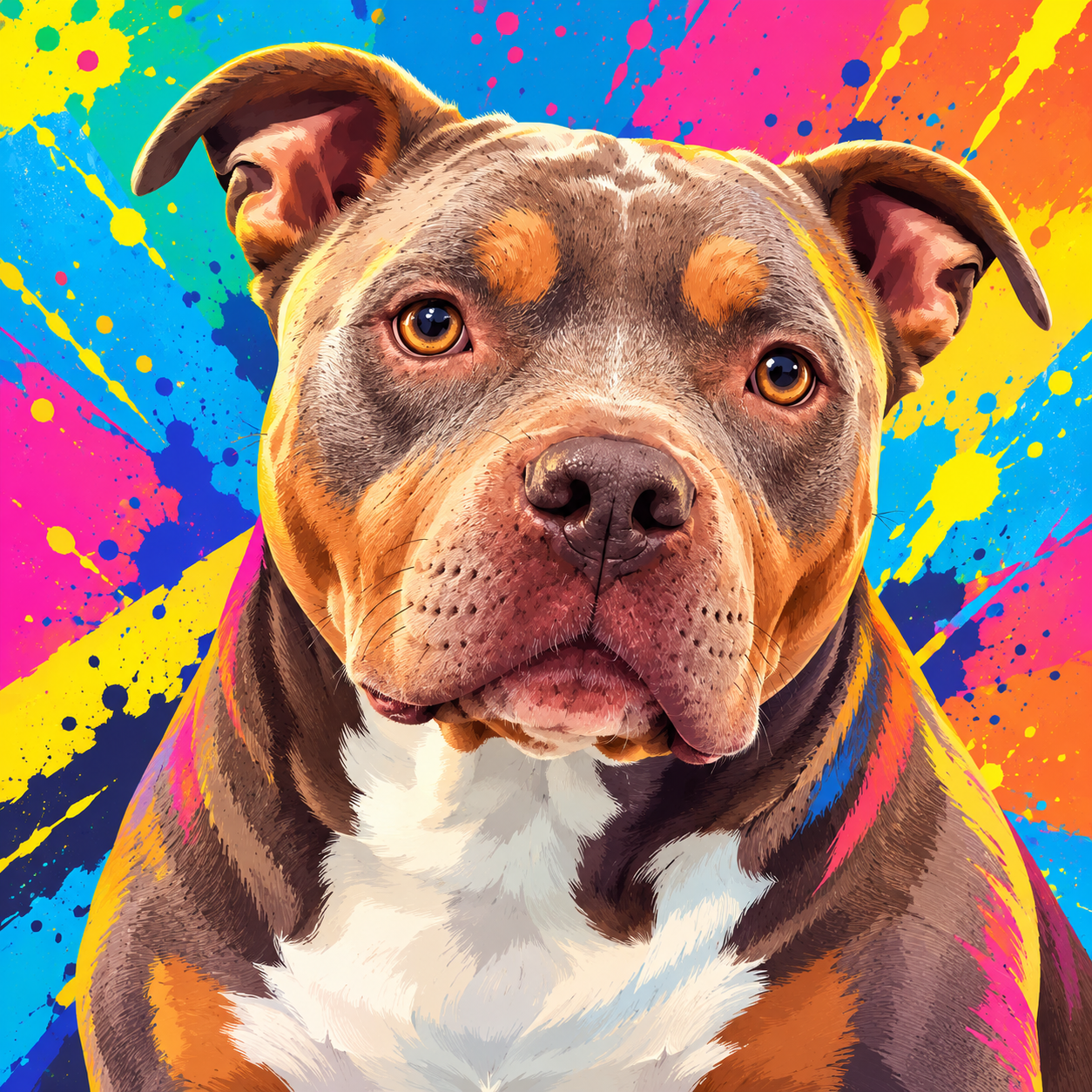 Portrait animal style Pop Art